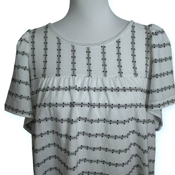 LOFT WHITE & BLACK TOP SZ.XXL NWT. - Picture 2 of 8